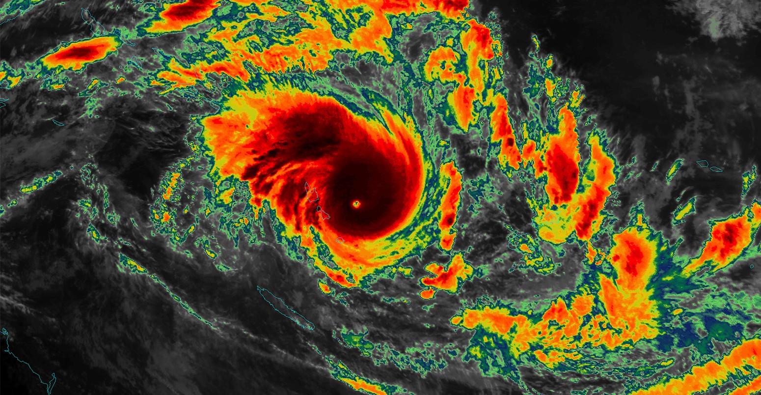 气旋Pam临近瓦努阿图