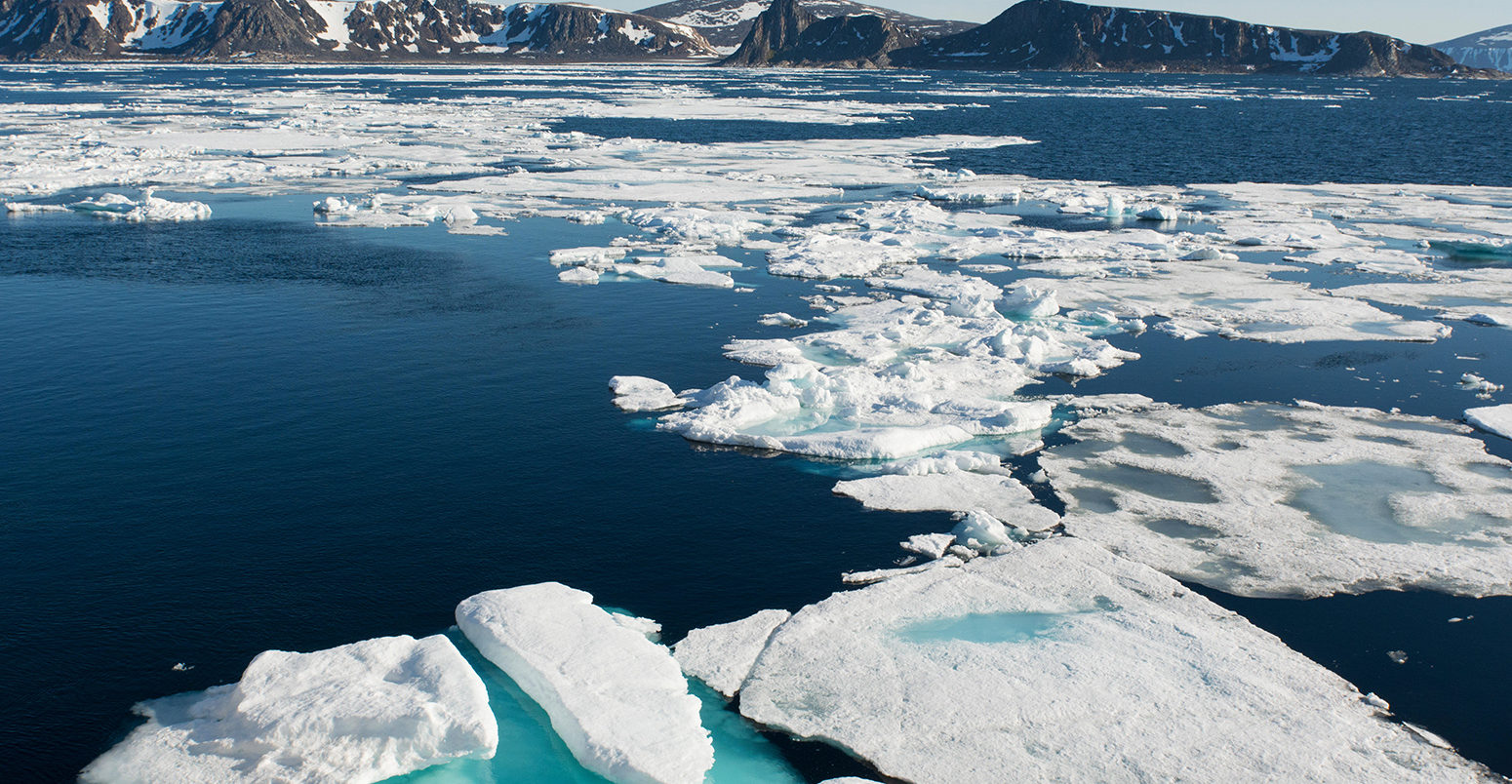 F123E4挪威，巴伦支海，斯瓦尔巴群岛，苏约亚尼，七岛。东北斯瓦尔巴自然保护区。(80°49′06 N 21°31′36 E)流动冰。
