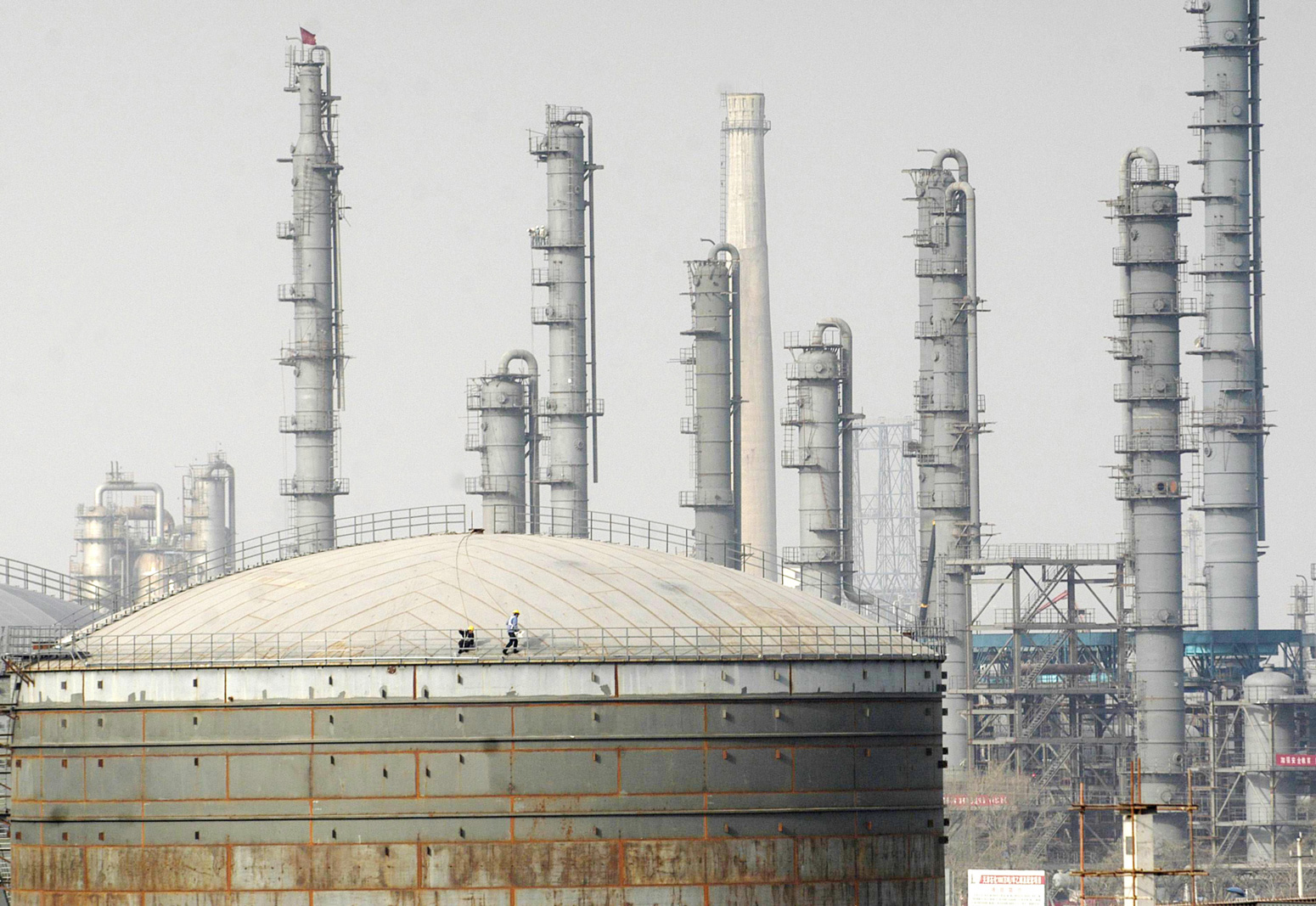 中国天津在建的中石化乙烯工厂