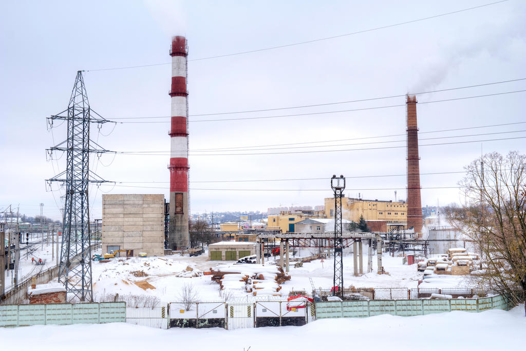 俄罗斯斯摩棱斯克核电站,2018年3月8日。