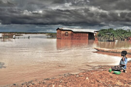 洪水在莫桑比克,非洲,2015年1月。信贷:乔巴克斯特摄影除股票的照片。T63894