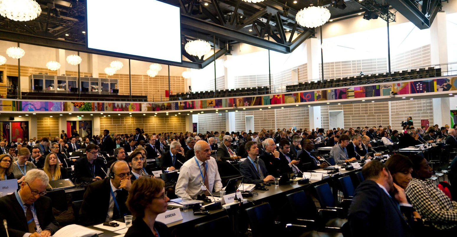 代表政府间气候变化专门委员会首次会议在丹麦,2014年。